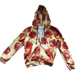 Pepperoni Pizza Hoodie with Pockets